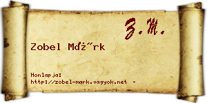 Zobel Márk névjegykártya